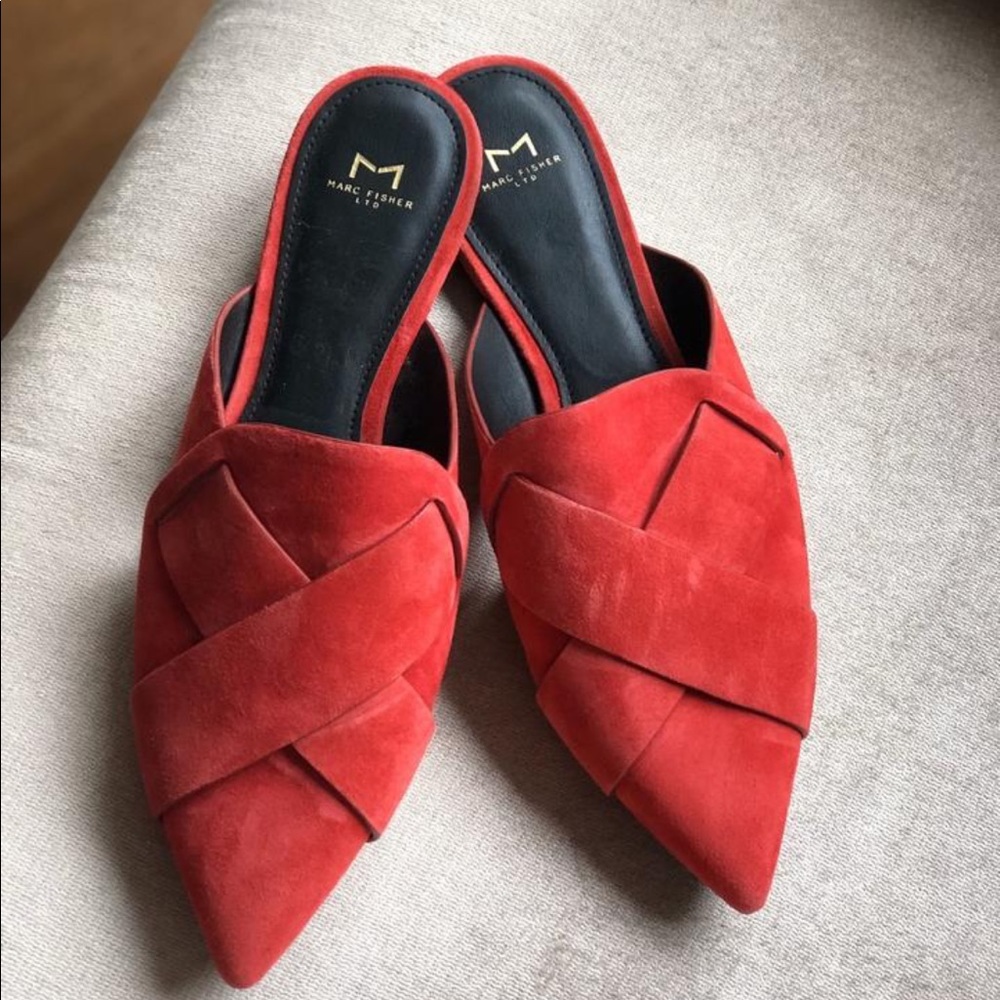 Marc Fisher Suede Mules
